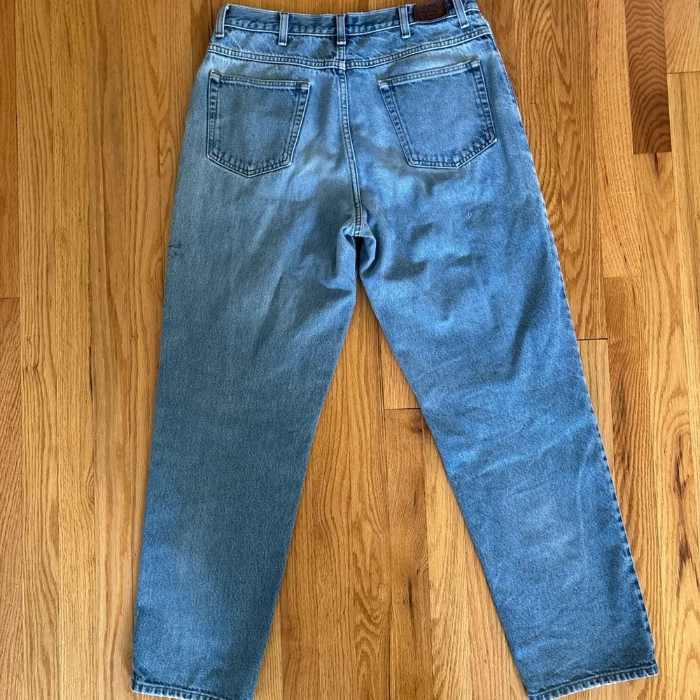L.L. Bean Jeans Men's Size 34x32 Blue Relaxed Fit 100% Cotton Vintage Denim